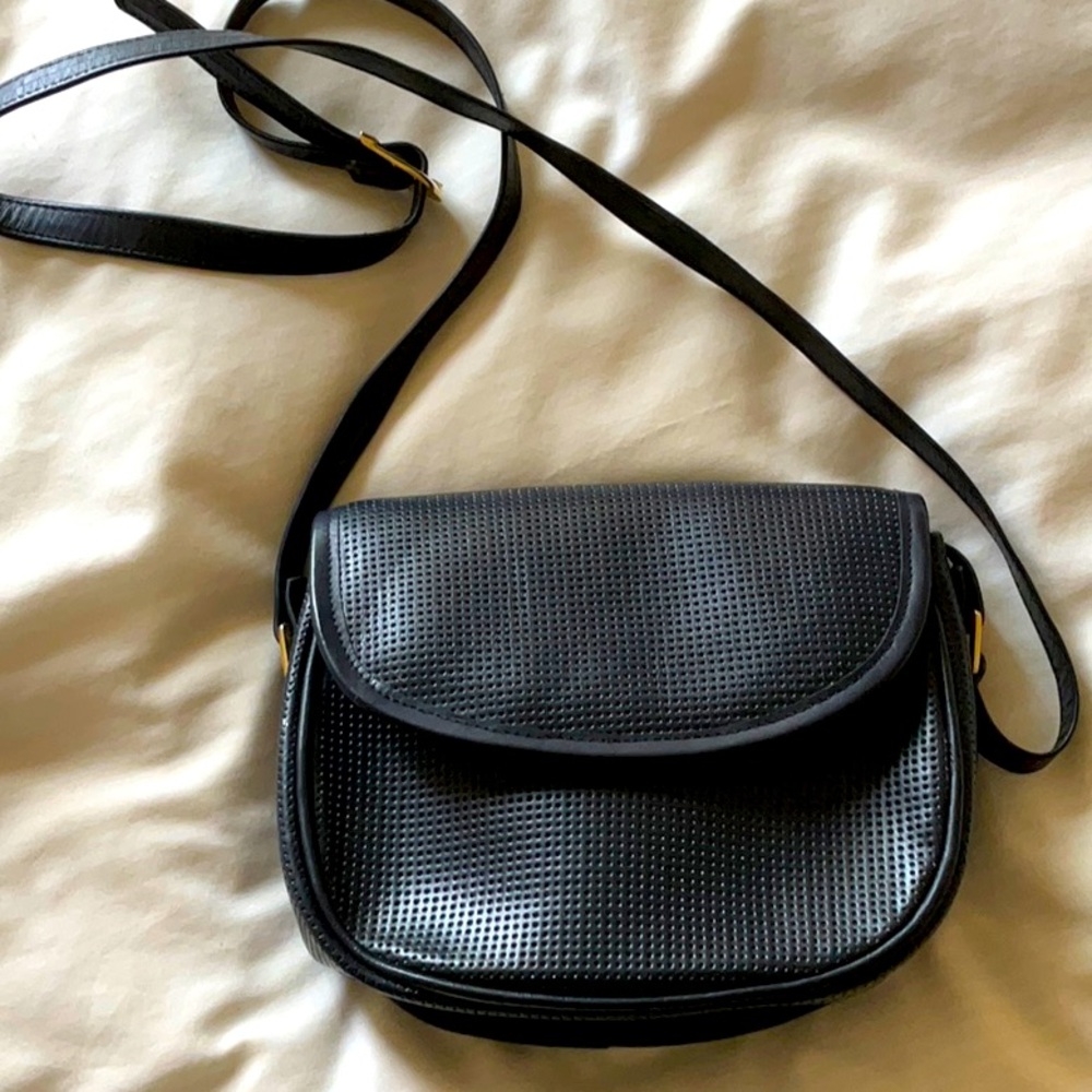 Dark blue crossover purse